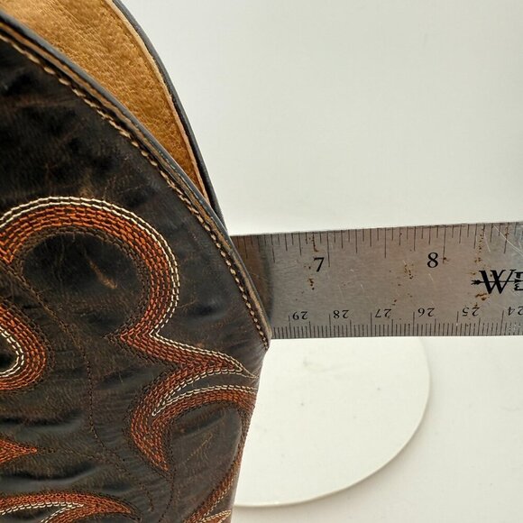 Horse Power HP Men Size 11D 1070 Brown Crocodile Leather Western Cowboy Boot - Picture 14 of 15